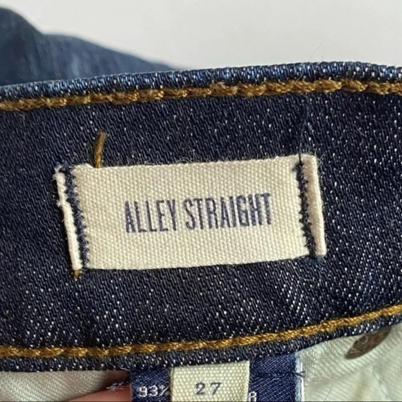 Madewell • Dark Wash Alley Straight Jeans - Picture 7 of 8